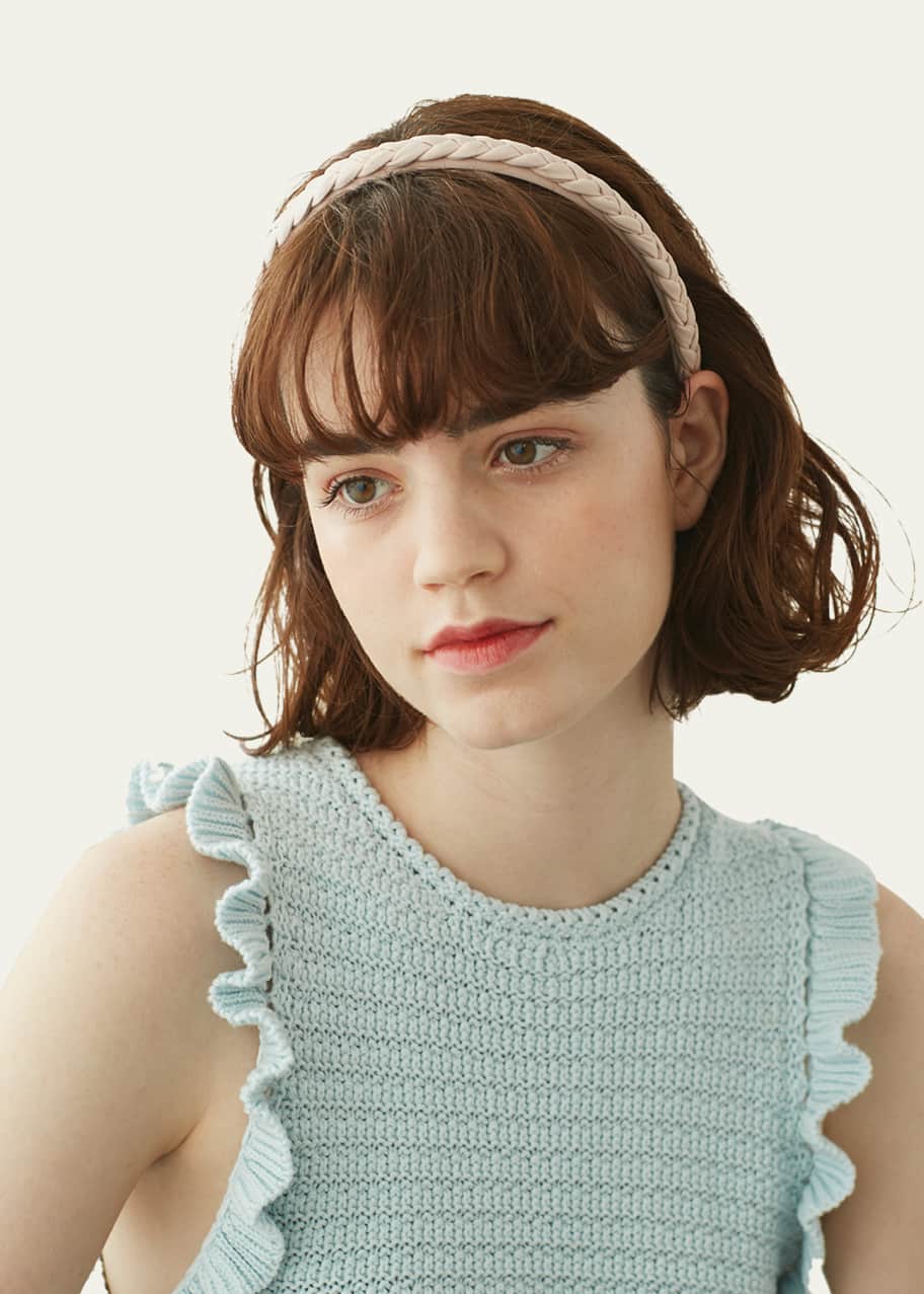 Alexandre de Paris Braided Thin Headband - Bergdorf Goodman