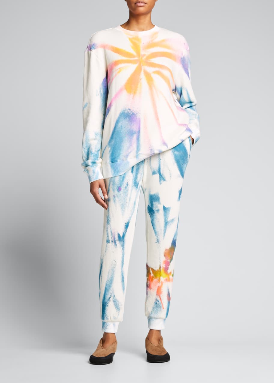 elder statesman rainbow sweatpants