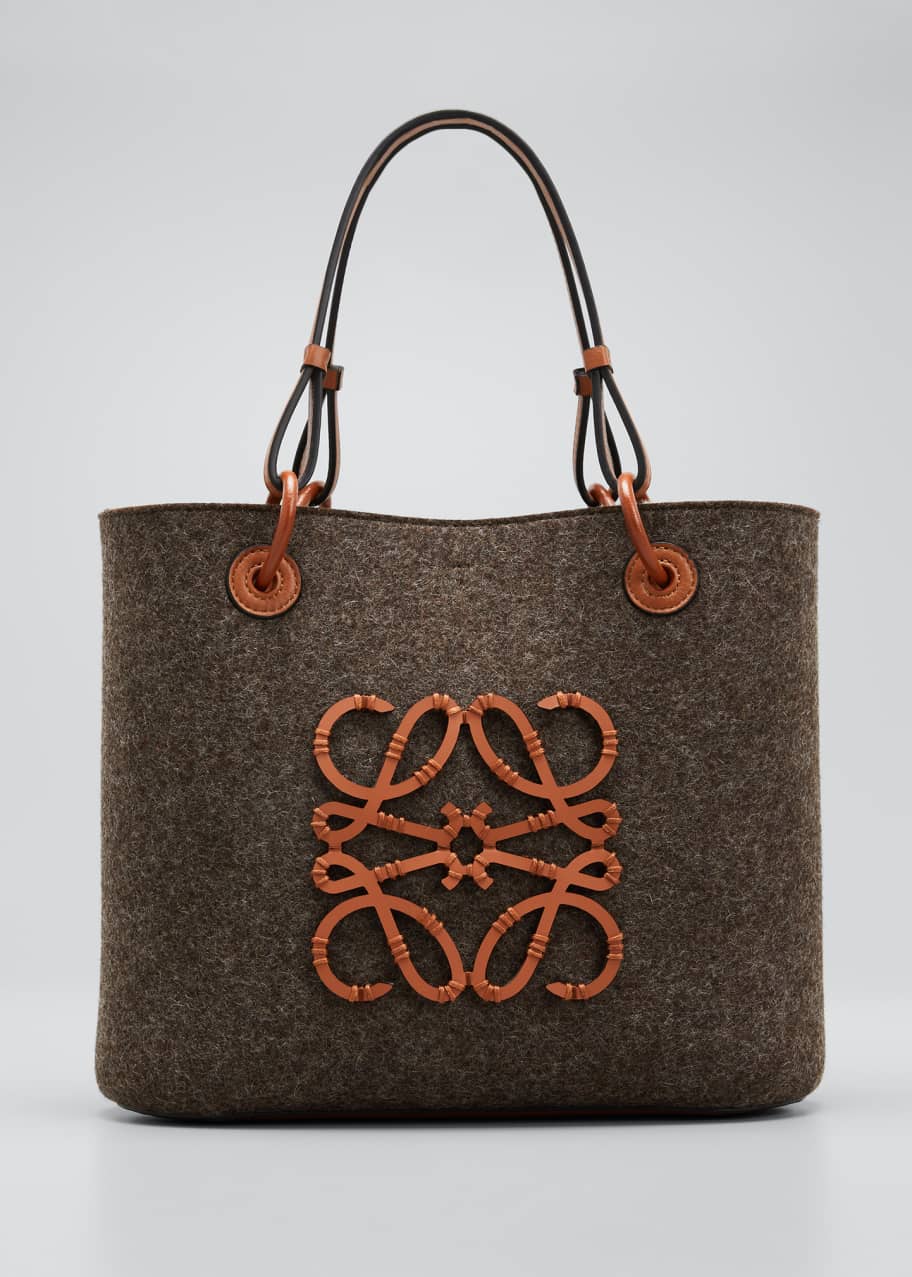 Loewe Square Felt Logo Basket Tote Bag Bergdorf Goodman