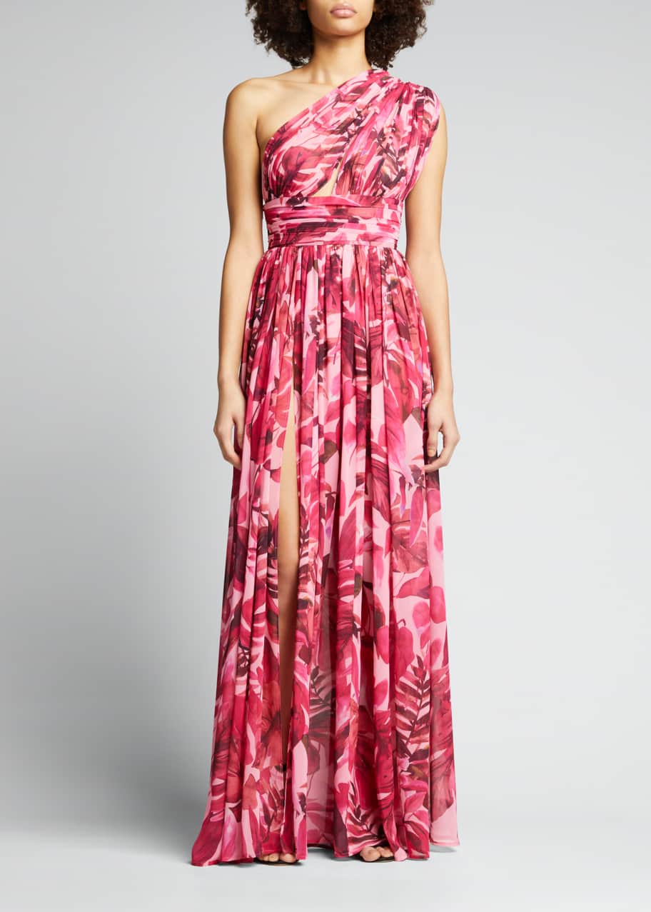 strapless open back dress Magnolia Gown in Blush Multi by Bronx and Banco