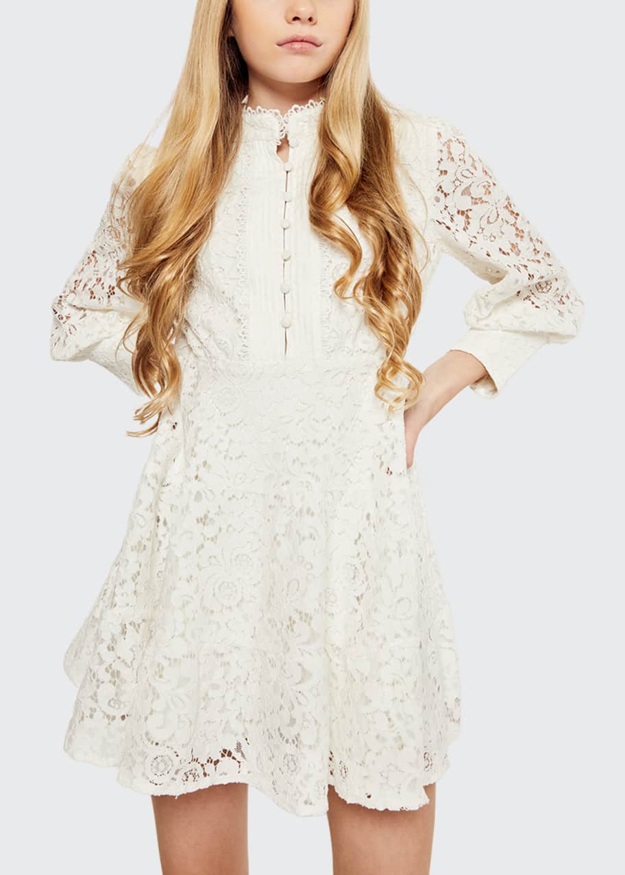 Bardot Junior Girl's Cleo Mini Lace Dress, Size 6-16 - Bergdorf Goodman