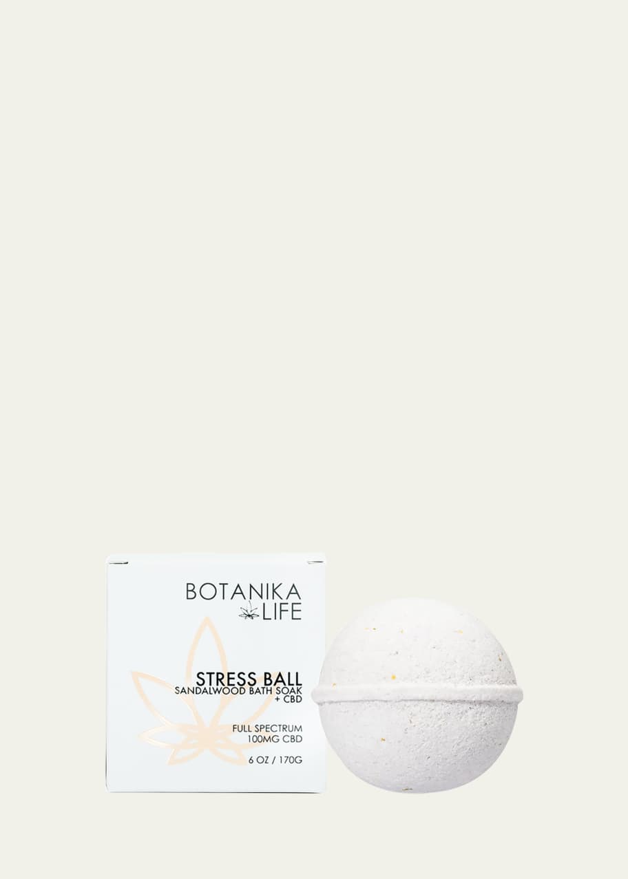 Image 1 of 1: 6 oz. Sandalwood Stress Ball Bath Soak with CBD