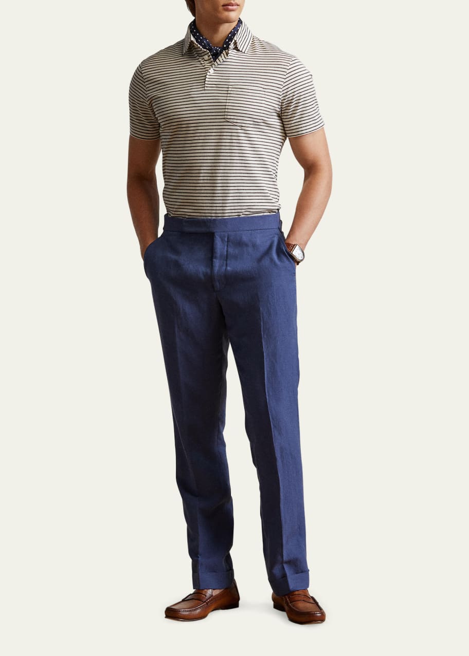 Ralph Lauren Purple Label Men's Gregory Silk-Linen Pants - Bergdorf Goodman