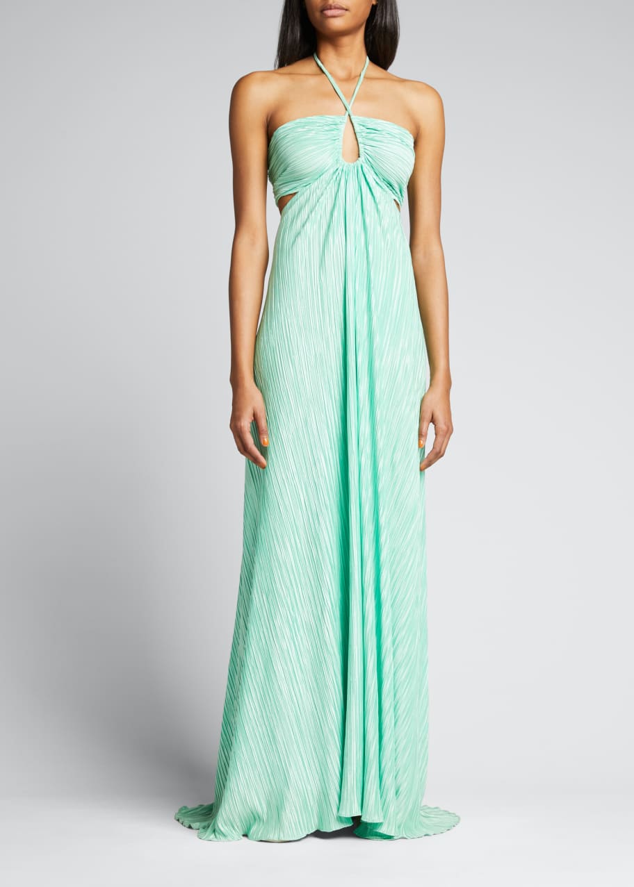 slim fit dress slacks Julissa V-Neck Sequin Mesh Mermaid Dress main image 1