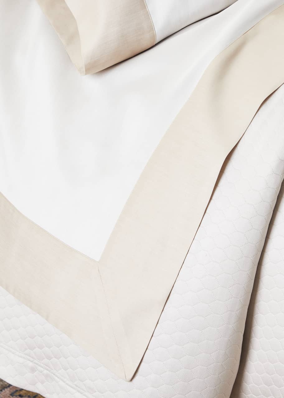 Sferra Larro Full/Queen Flat Sheet Bergdorf Goodman