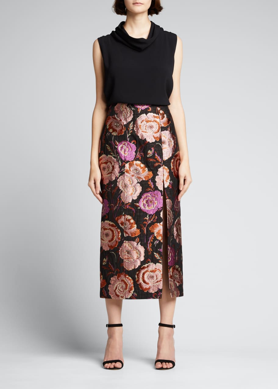 Markarian Floral Brocade Pencil Skirt - Bergdorf Goodman