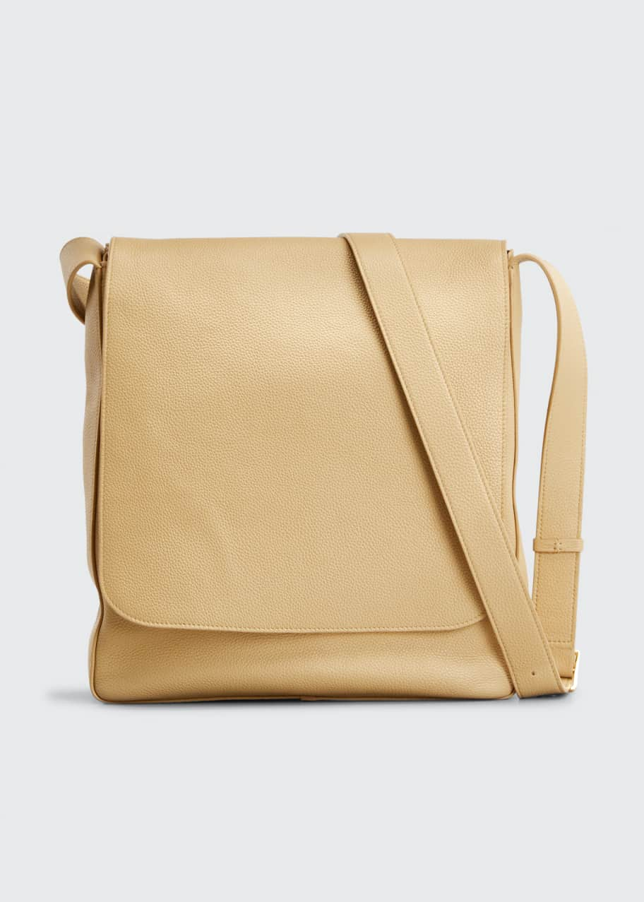 The Row Avery Flap Messenger Bag in Calf Leather - ShopStyle