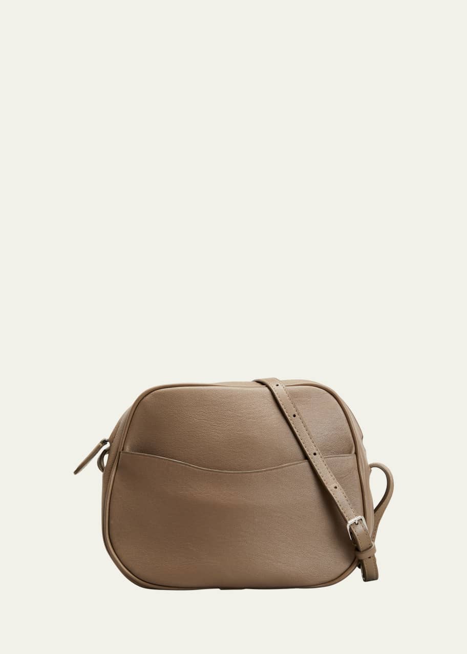 Eve Zip Crossbody Bag in Calf Leather
