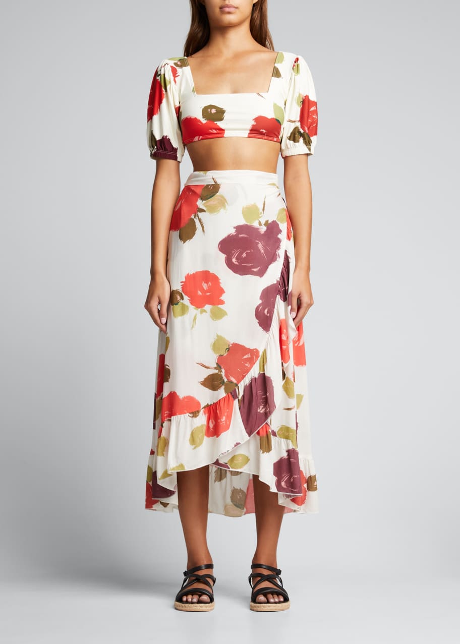 kate spade new york Puff SleeveTop Bergdorf Goodman