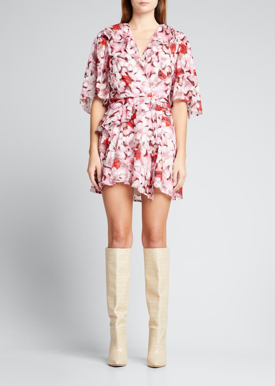 iro silk dress Iro Carlina Ruffled Silk Cocktail Dress