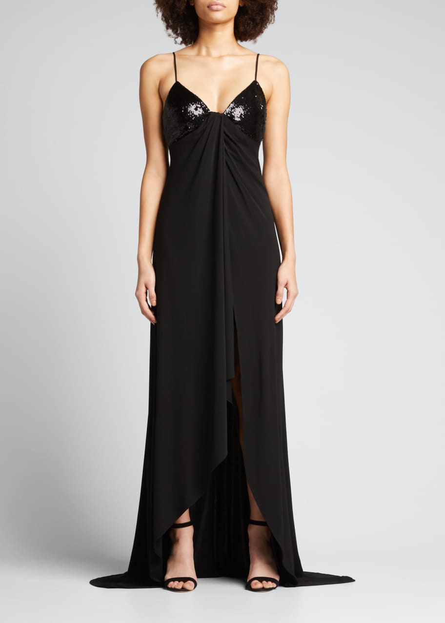 slim fit dress slacks Sequin Jersey Dress Xs Conservative Mini Dress / 5 Foot 3 Inches to 5 Foot 8 Inches main image 1