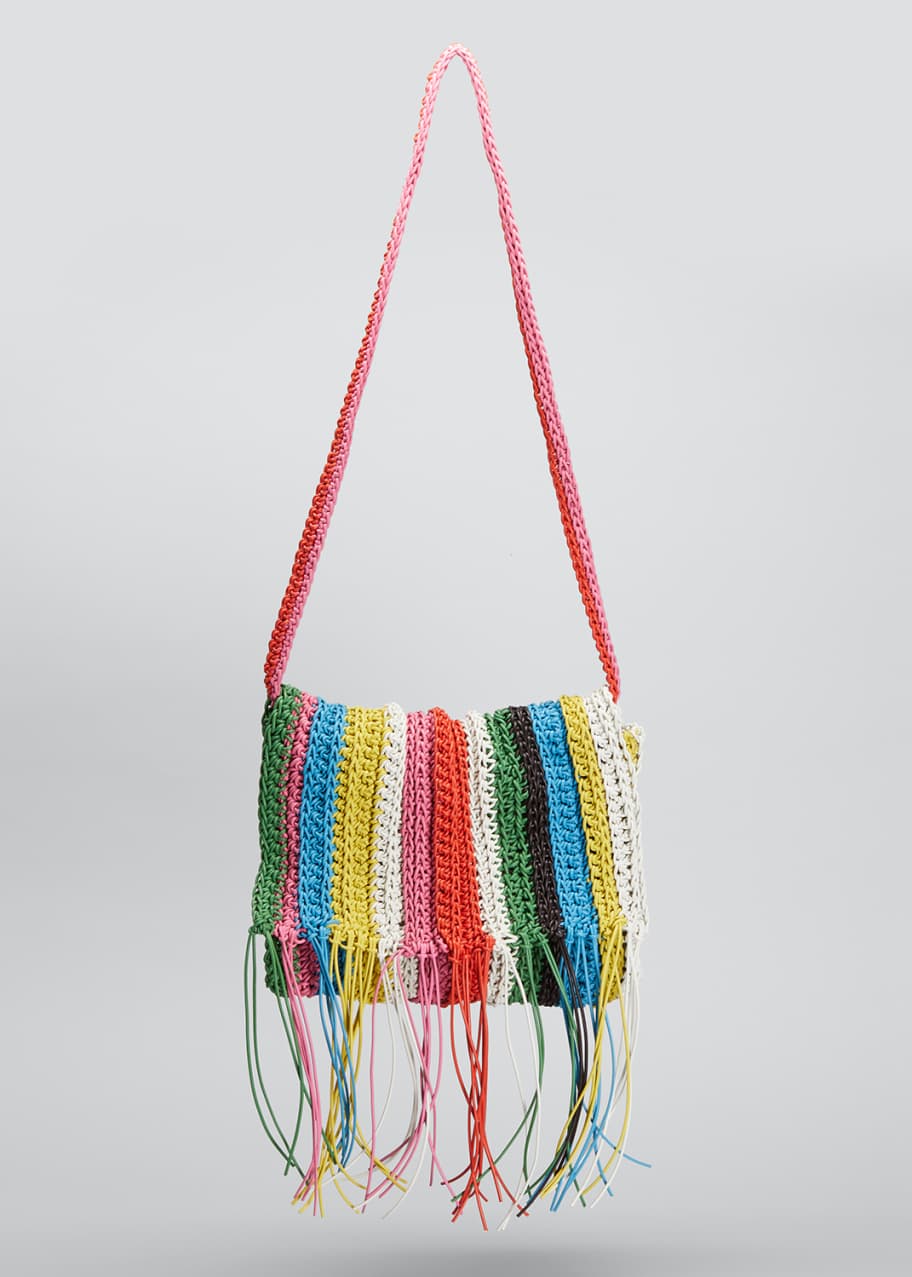Chloe Multicolor Knit Leather Shoulder Bag Bergdorf Goodman