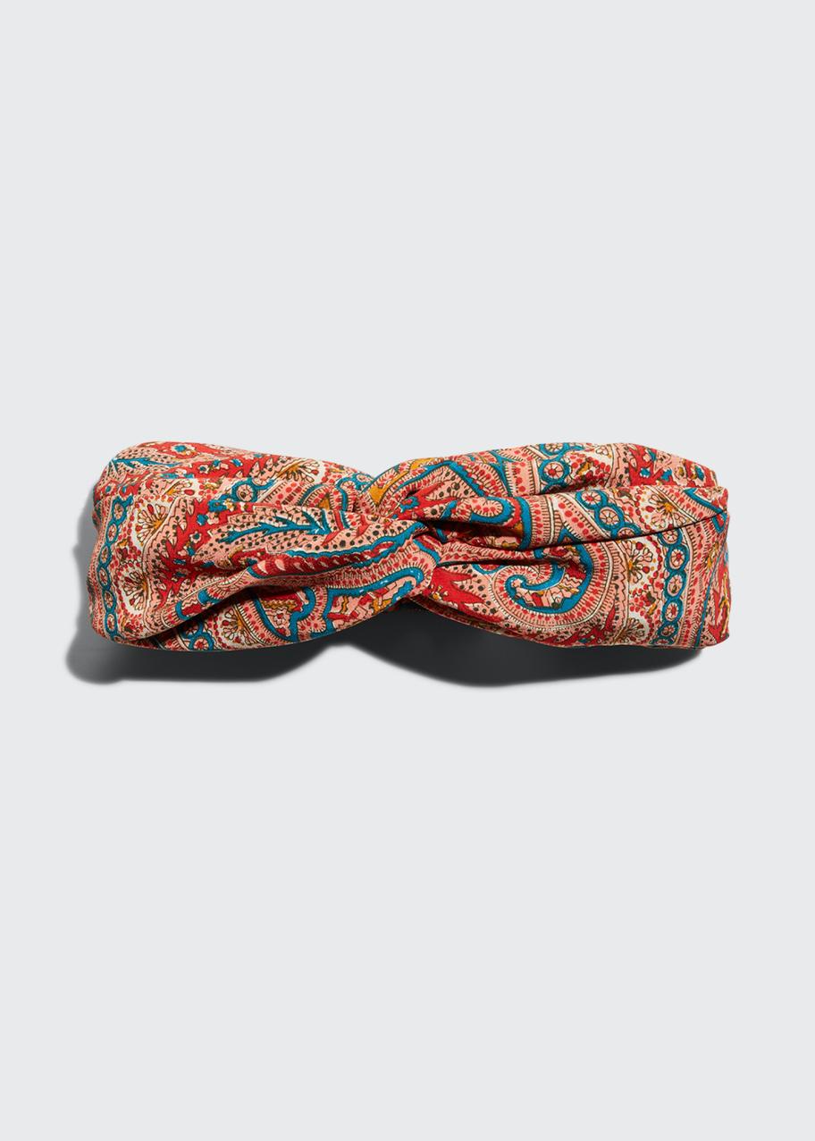 Etro Interlocking Paisley-Print Turban Headband - Bergdorf  display picture 3