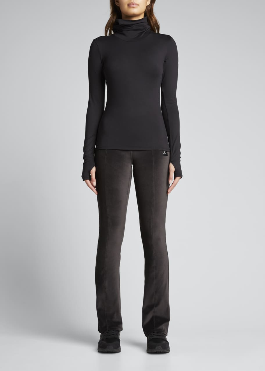 Alo Yoga Velour Flare Pants - Bergdorf Goodman