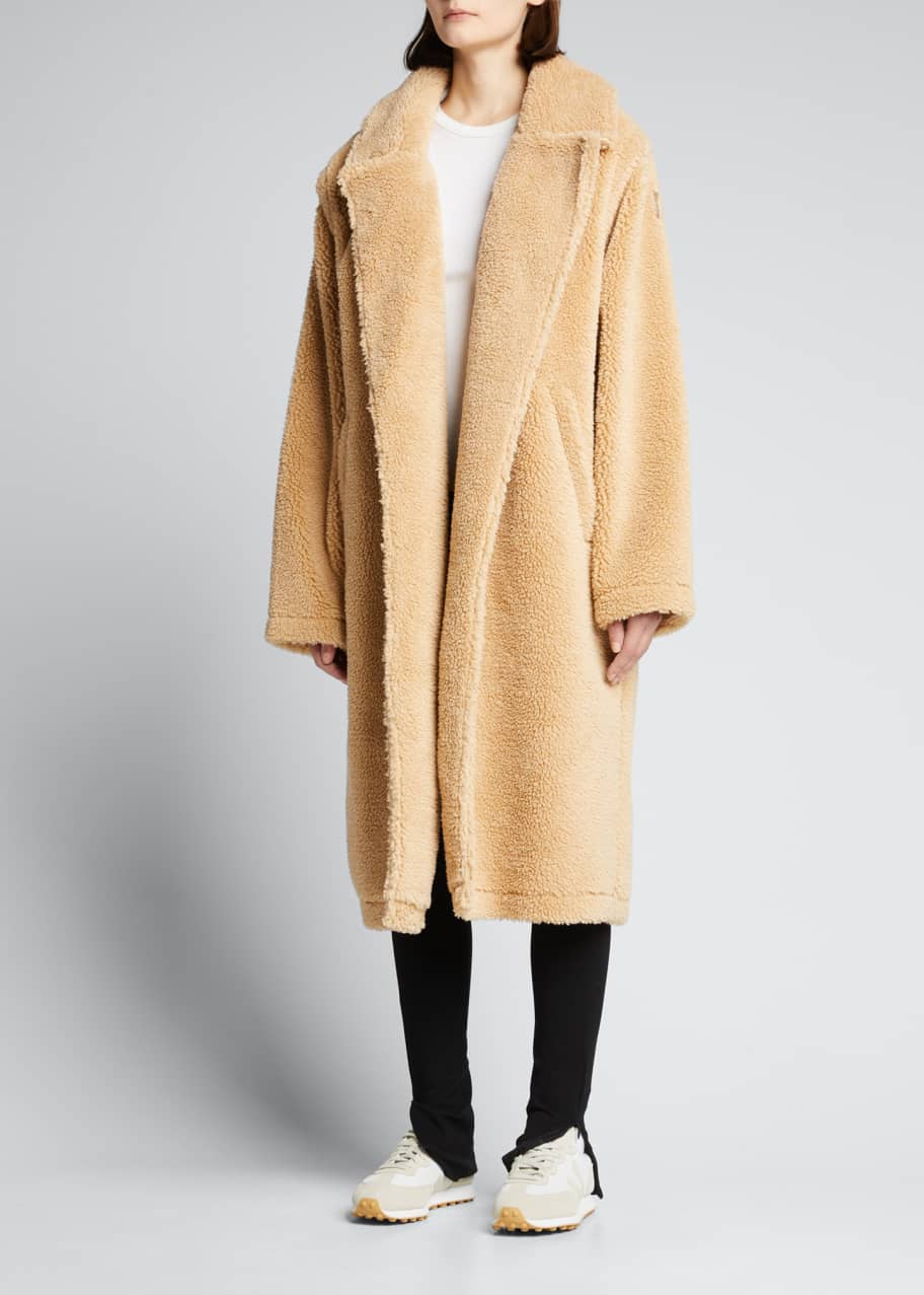 Oversized Faux Fur Trench - Fog