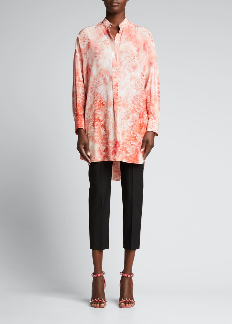 knee length dresses for ladies Silk Shirt Mini Dress main image 0