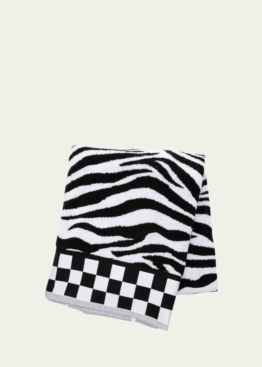 Zebra bath towels outlet
