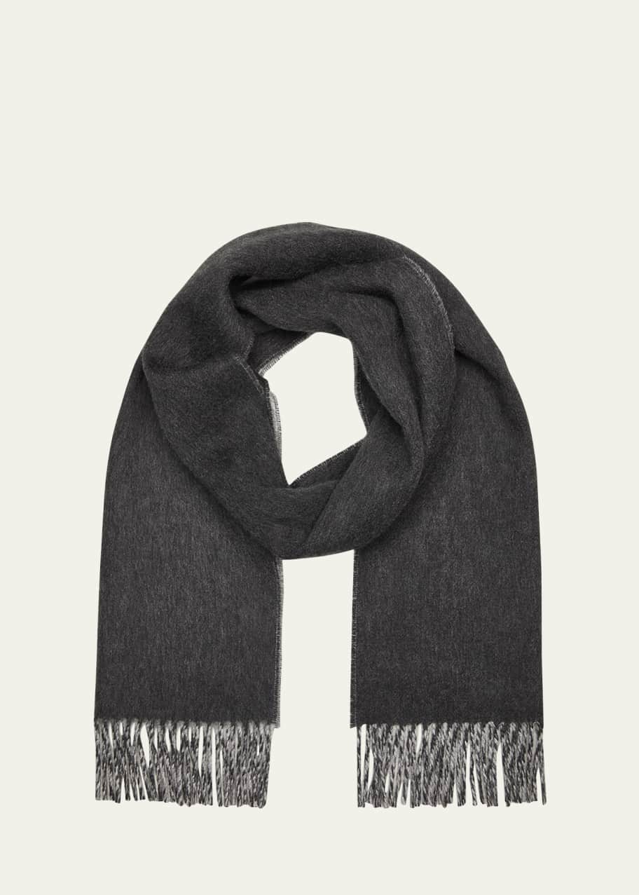 Johnstons Of Elgin Reversible Cashmere Fringe Scarf - Bergdorf Goodman