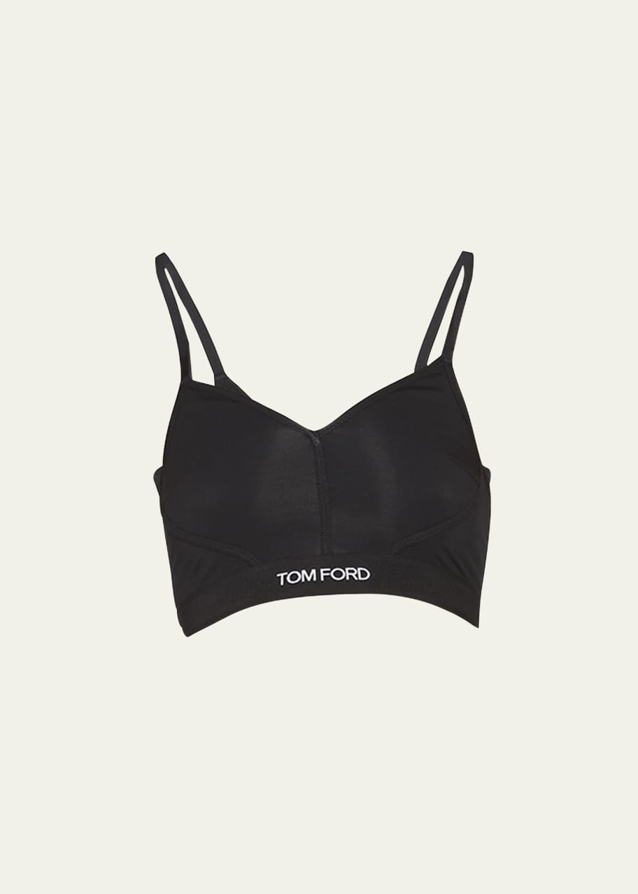 【送料&関税込】Tom Ford Band Bra TOM FORD Logo-Band Longline Bra Top - Bergdorf Goodman