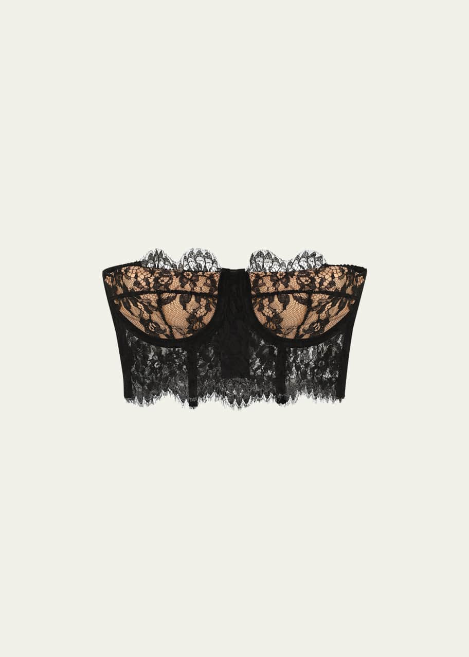 Scalloped Lace Bustier