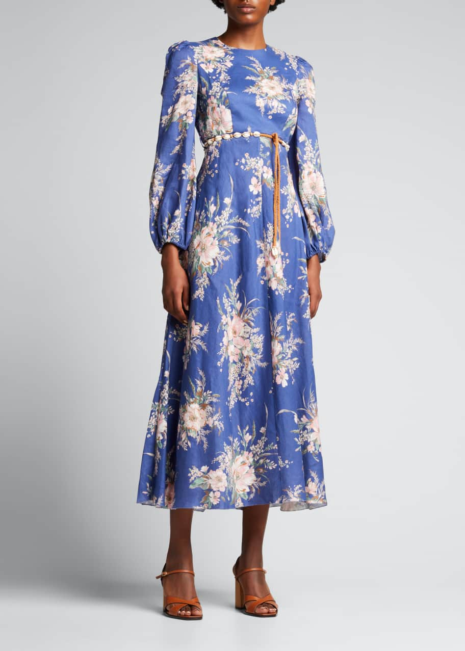 Zimmermann Moonshine High-Neck Dress - Bergdorf Goodman