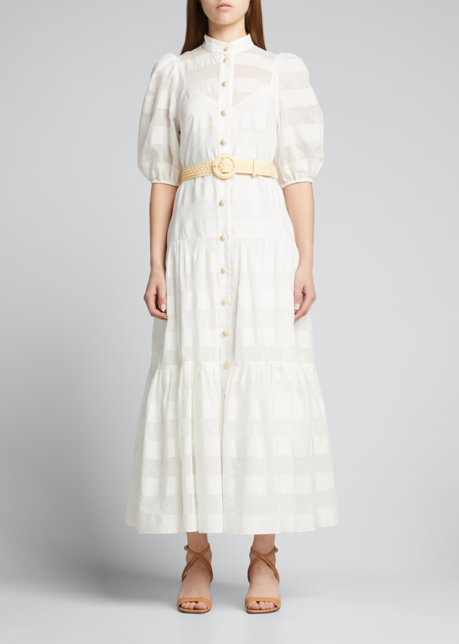 Image 1 of 1: Rosa Striped Midi Dress