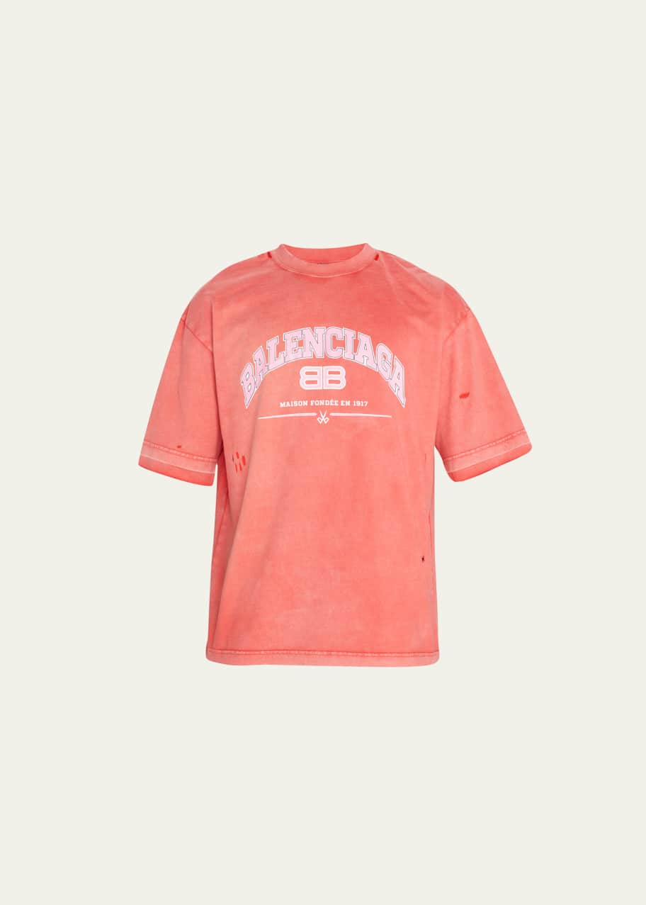 Balenciaga t shirt mens orange store