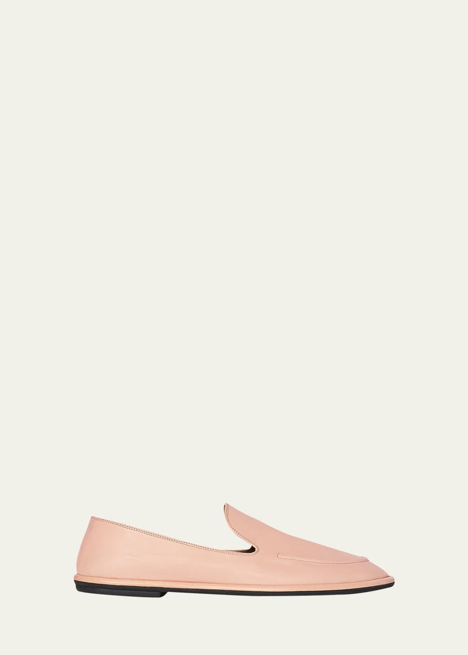 THE ROW Canal Leather SlipOn Loafers Bergdorf Goodman