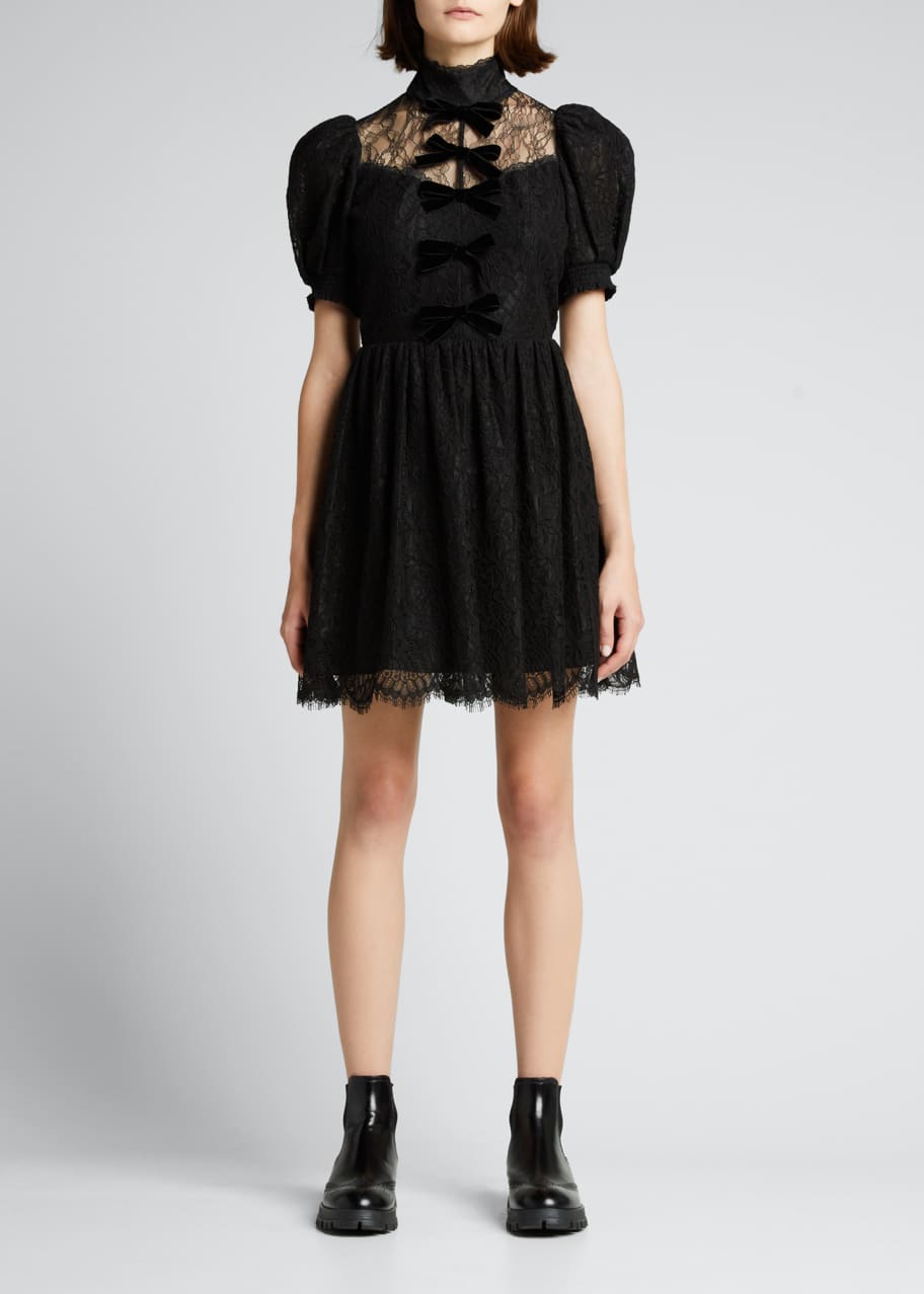 Vernita Lace Button-Down Party Dress