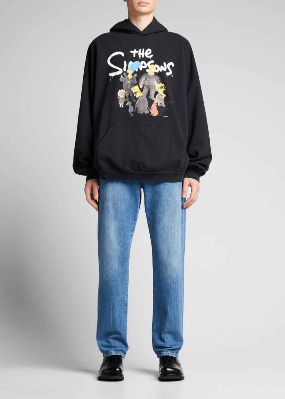 Balenciaga Men's Simpsons Wide-Fit Hoodie - Bergdorf Goodman