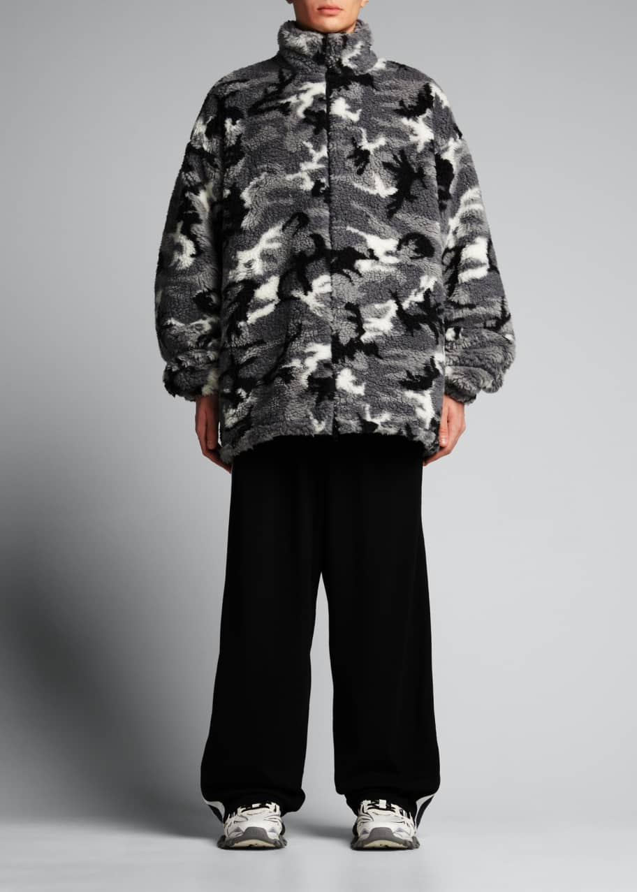 Balenciaga fleece jacket shop