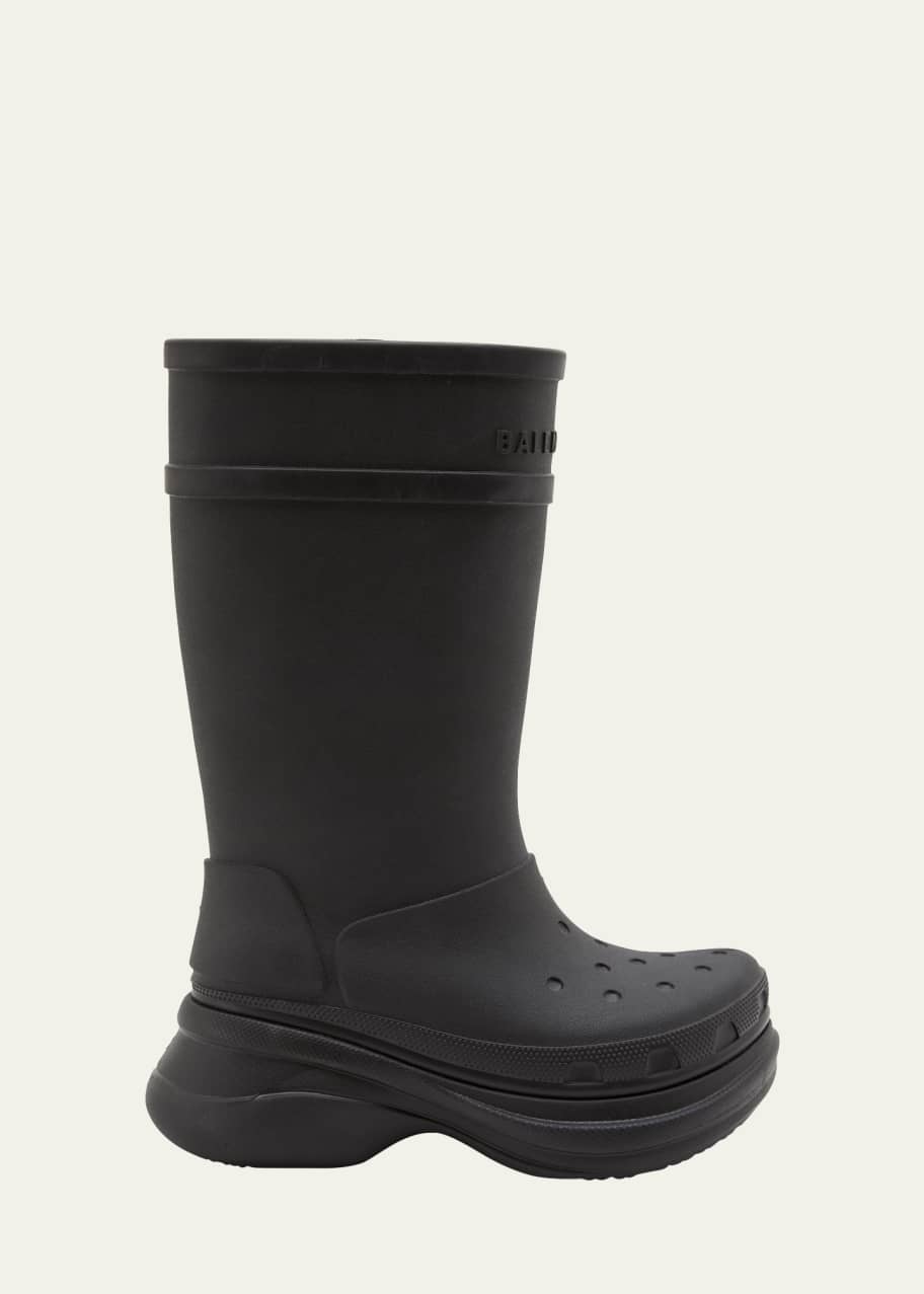 Balenciaga x Croc Rubber Rain Boots - Bergdorf Goodman