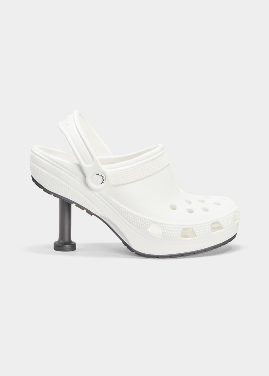 Balenciaga x Croc Madame Rubber Stiletto Clogs Bergdorf Goodman