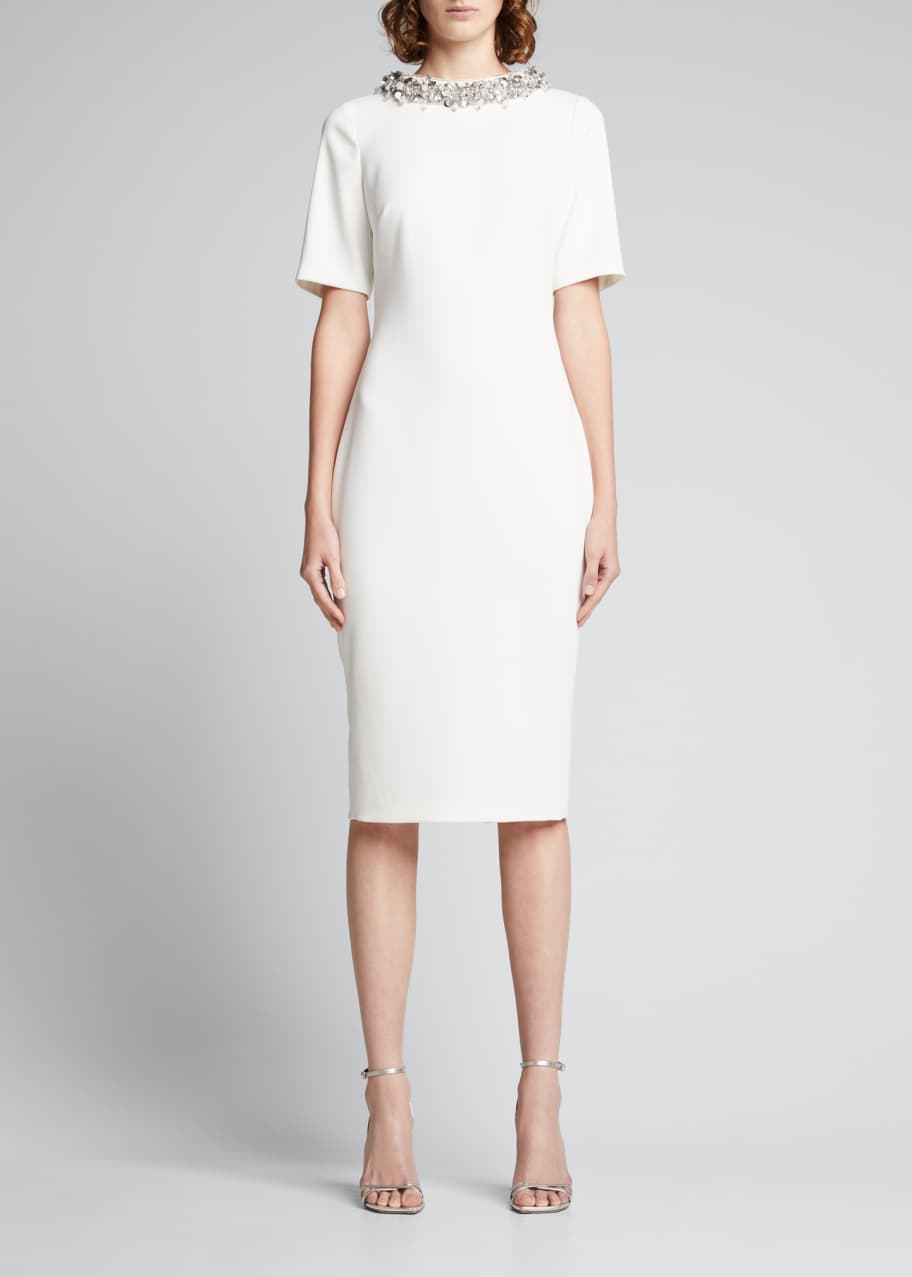 beaded mock neck dress Naeem Khan Beaded Mock-neck Dress main image 0
