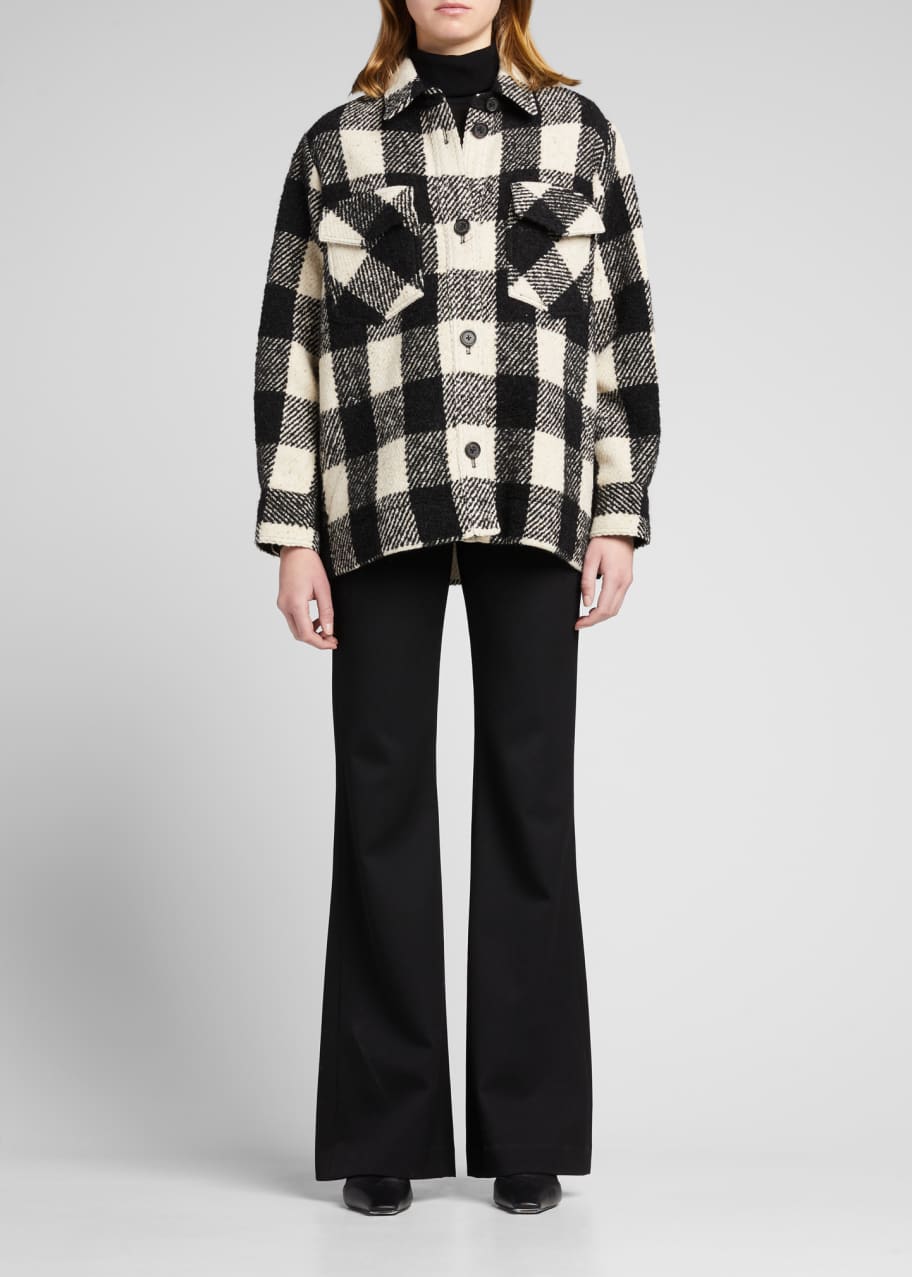 Nili Lotan Lenore Check Barn Coat - Bergdorf Goodman