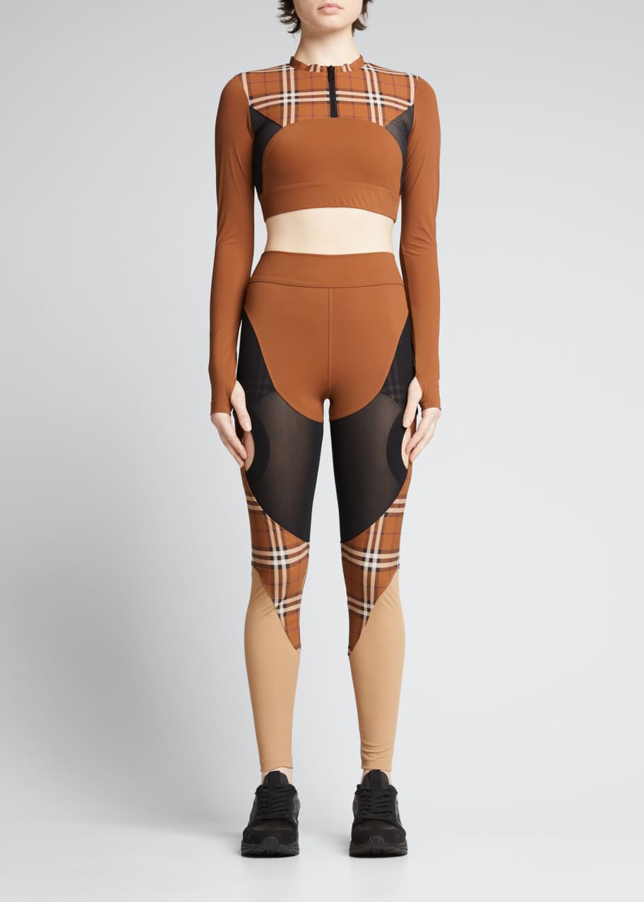Burberry crop top and leggings new arrivals