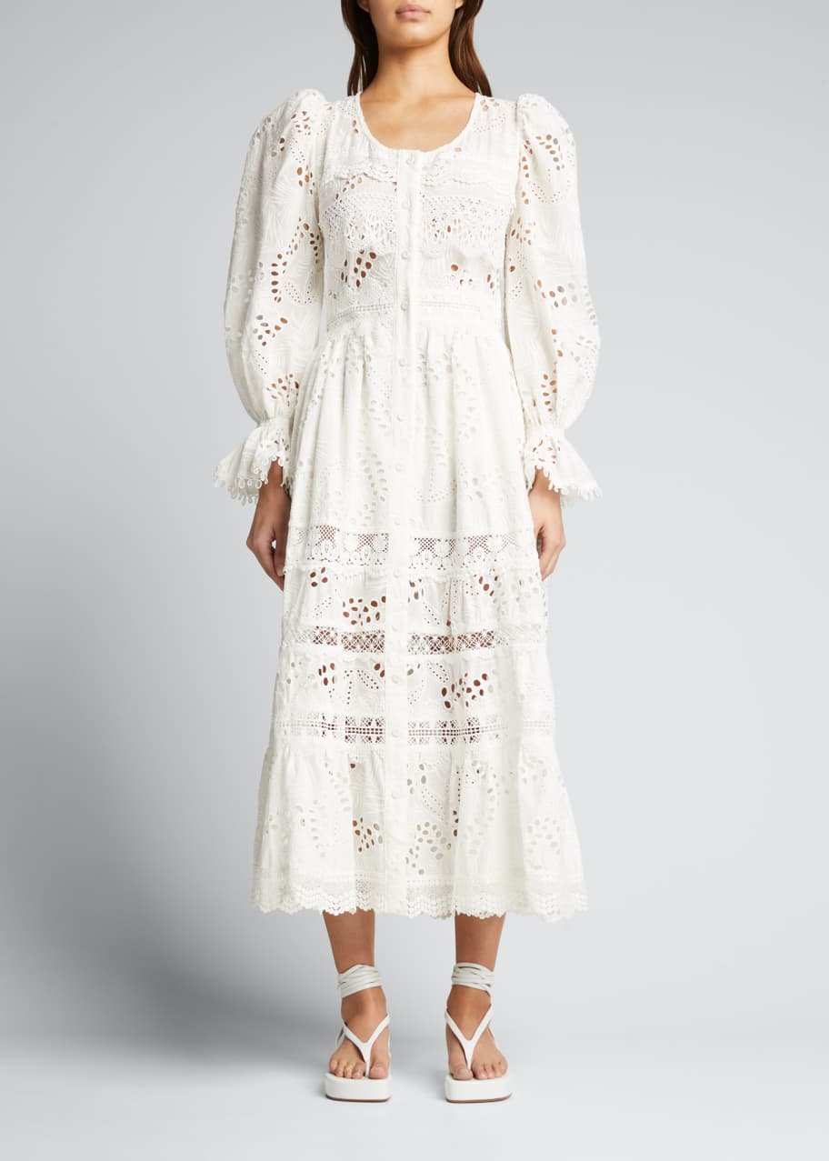 WAIMARI La Perla Cotton Eyelet Maxi Dress - Bergdorf Goodman