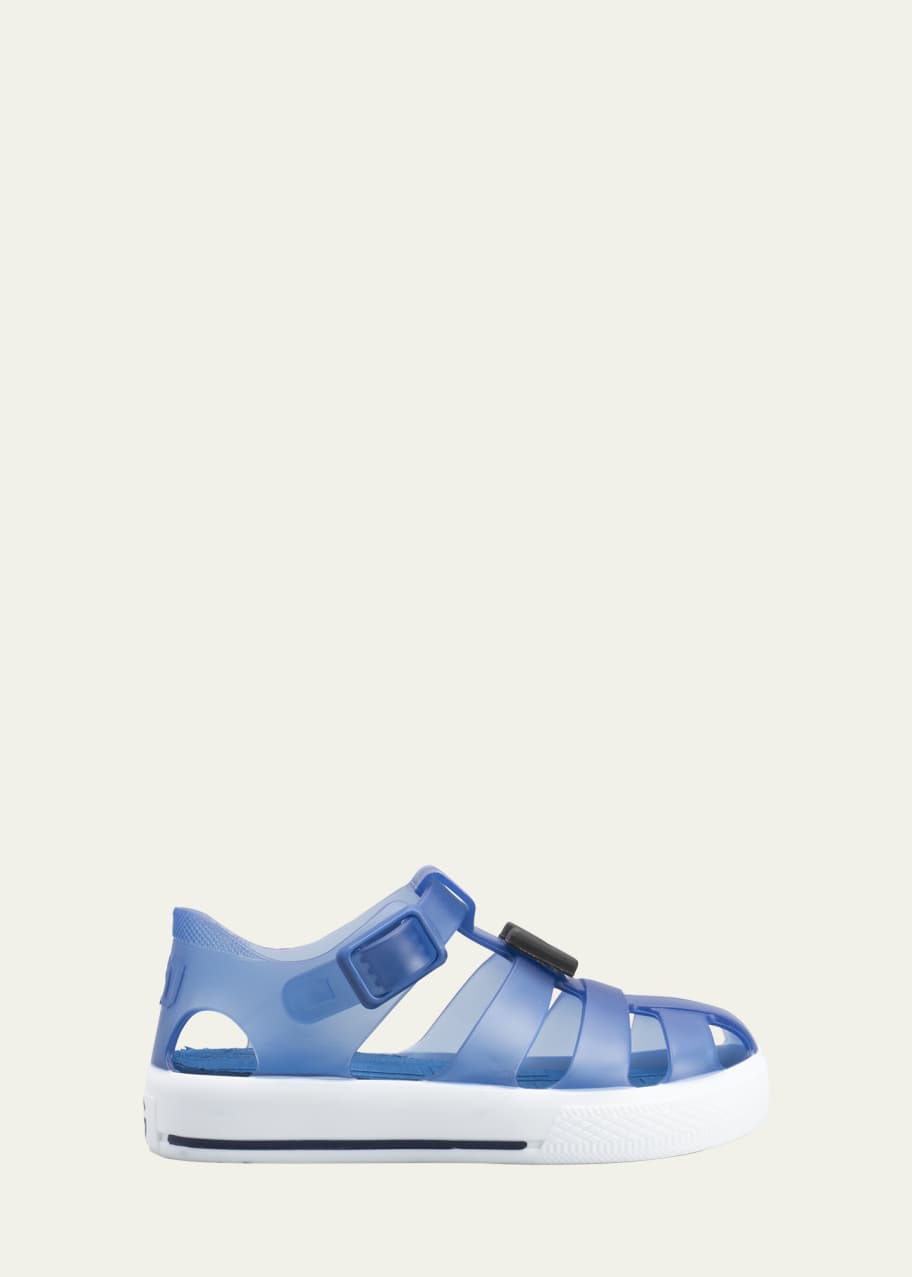 Dolce Gabbana Boy s Logo Caged Jelly Sandals Baby Toddler Kids Bergdorf Goodman