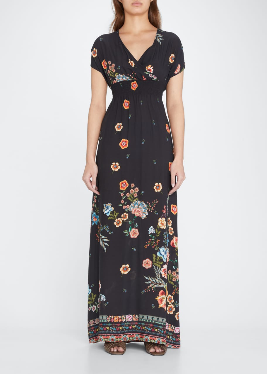 Johnny Was Ardell Smocked Maxi Dress - Bergdorf Goodman