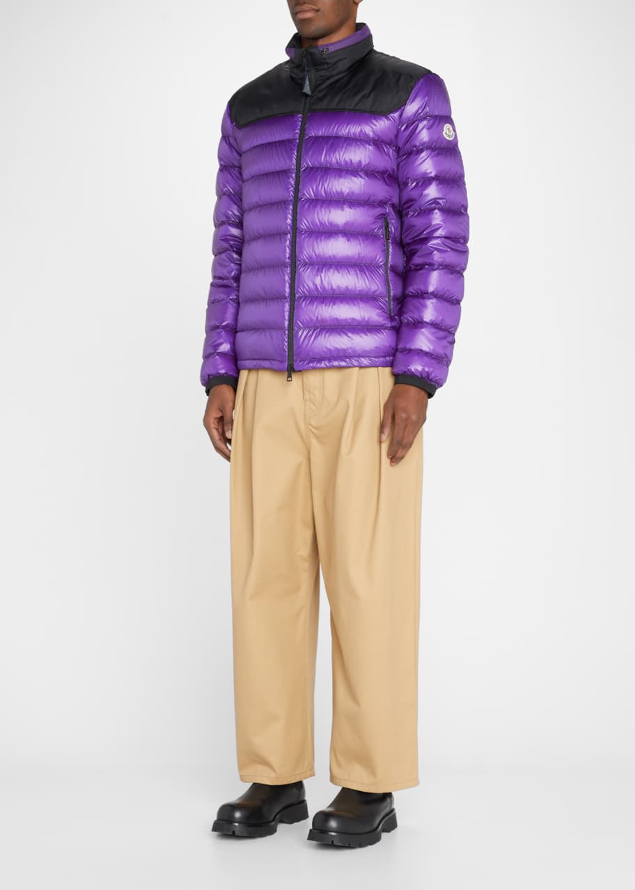 Moncler Men's ContrastYoke Puffer Jacket Bergdorf Goodman