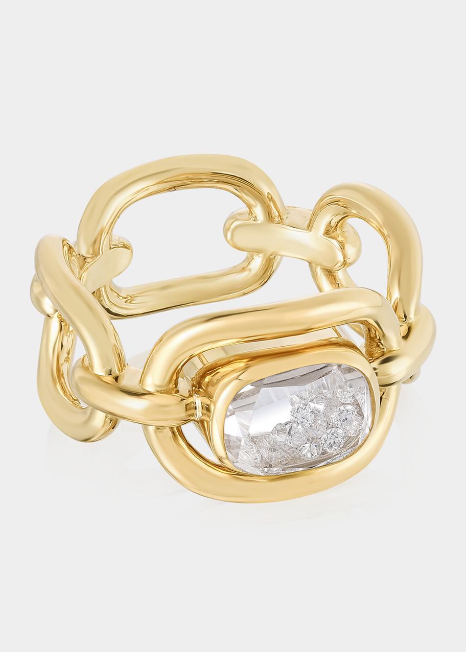 Moritz Glik Yellow Gold Diamonds in White Sapphire Kaleidoscope Shaker ...