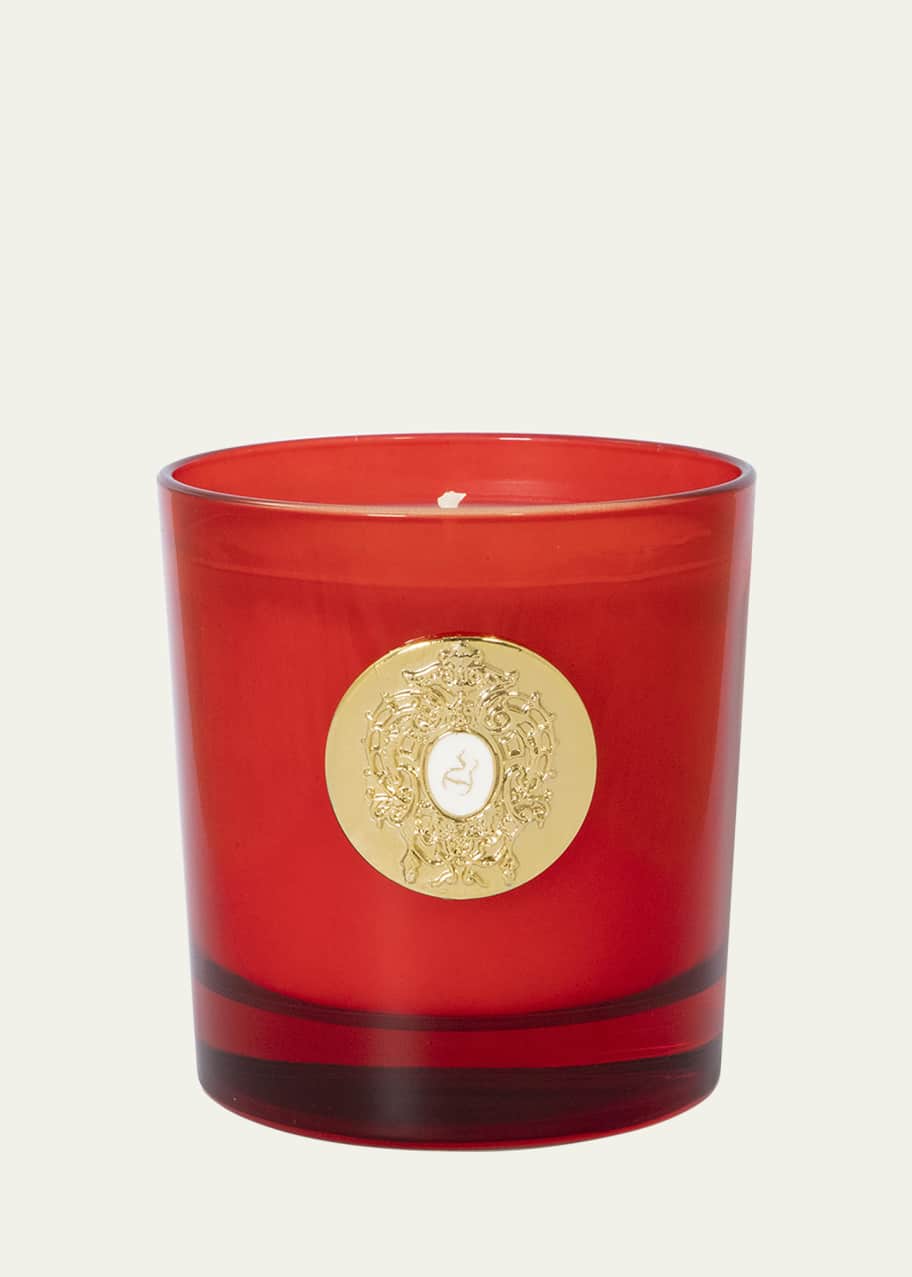 Image 1 of 1: 8.81 oz. Wirtanen Red Glass Candle
