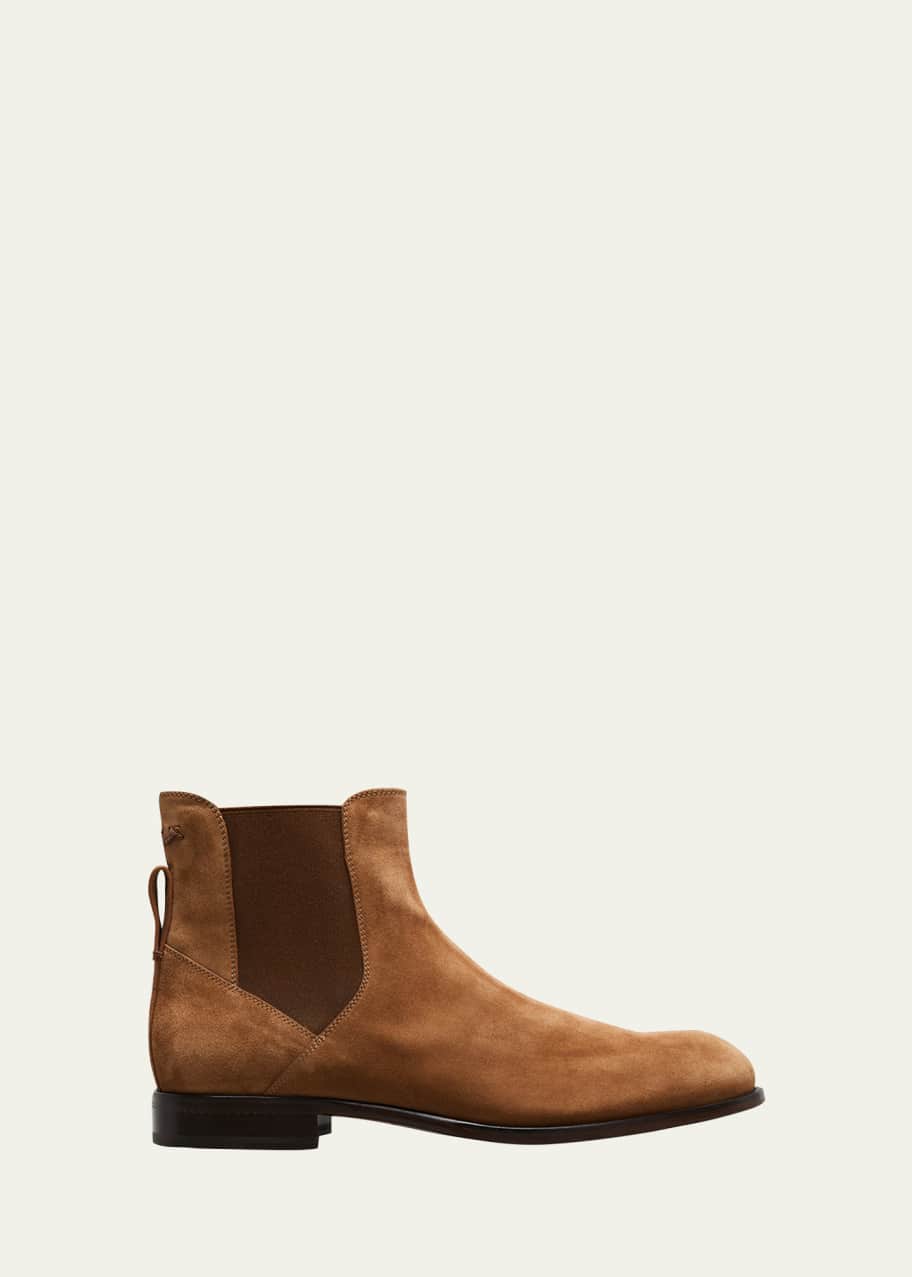 ZEGNA Men s Vienna Blake Suede Chelsea Boots Bergdorf Goodman
