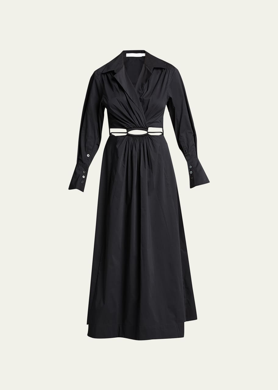SIMKHAI Alex Cutout Shirtdress - Bergdorf Goodman