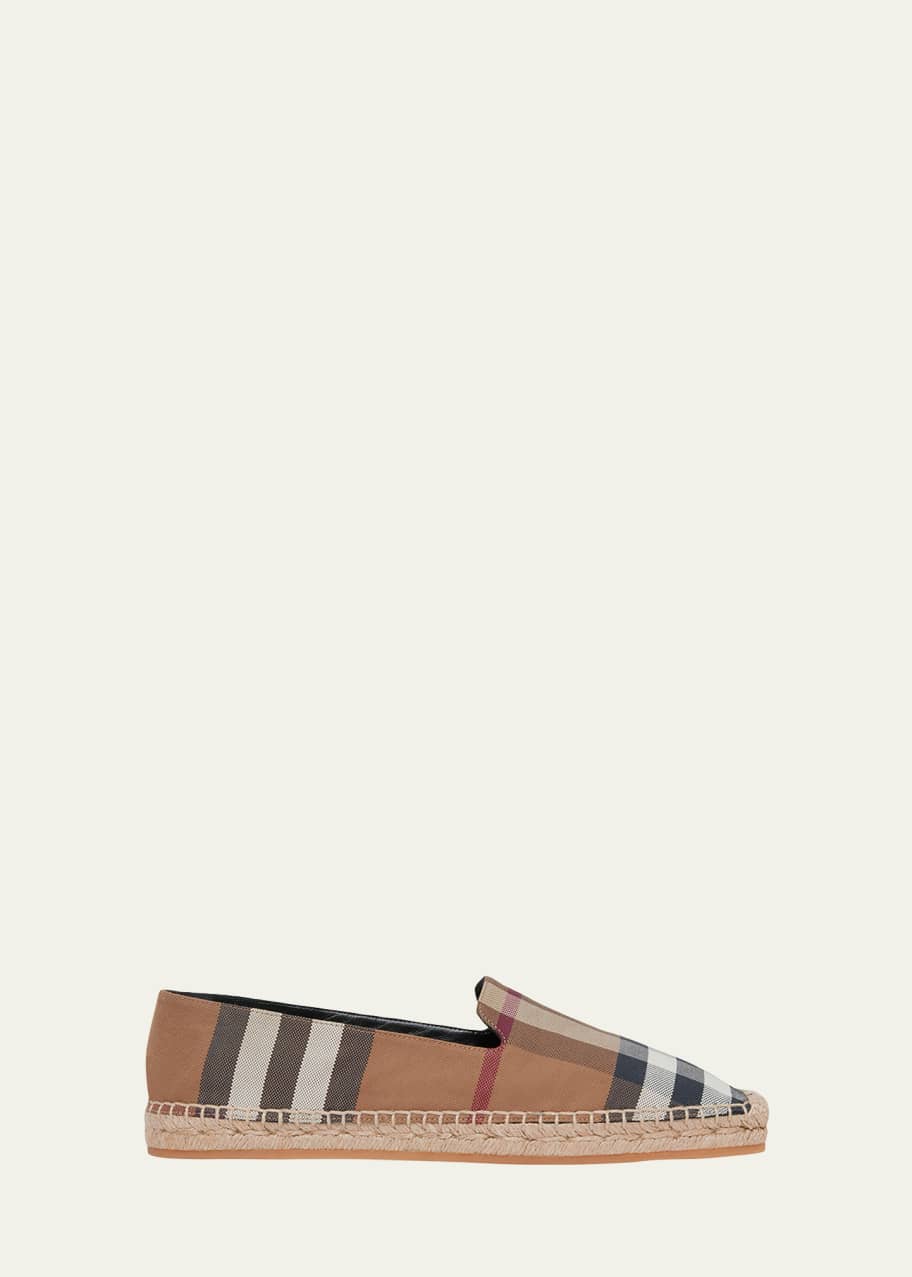 canvas loafers burberry plaid loafers