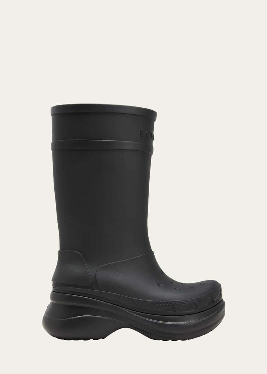 Balenciaga x Crocs™ Men's Tonal Rubber Rain Boots - Bergdorf Goodman