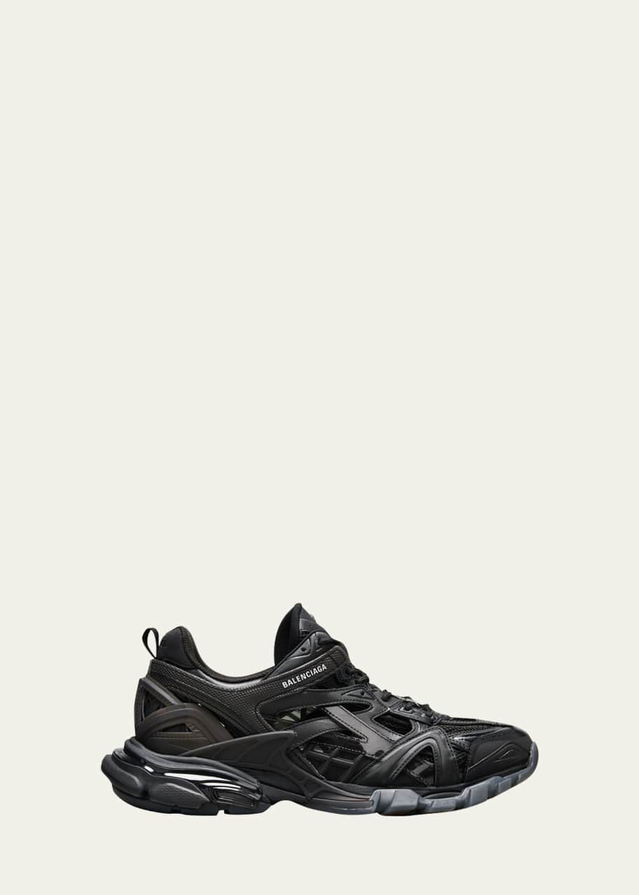 Balenciaga Men's Track 2 Clear Caged Trainer Sneakers - Bergdorf Goodman
