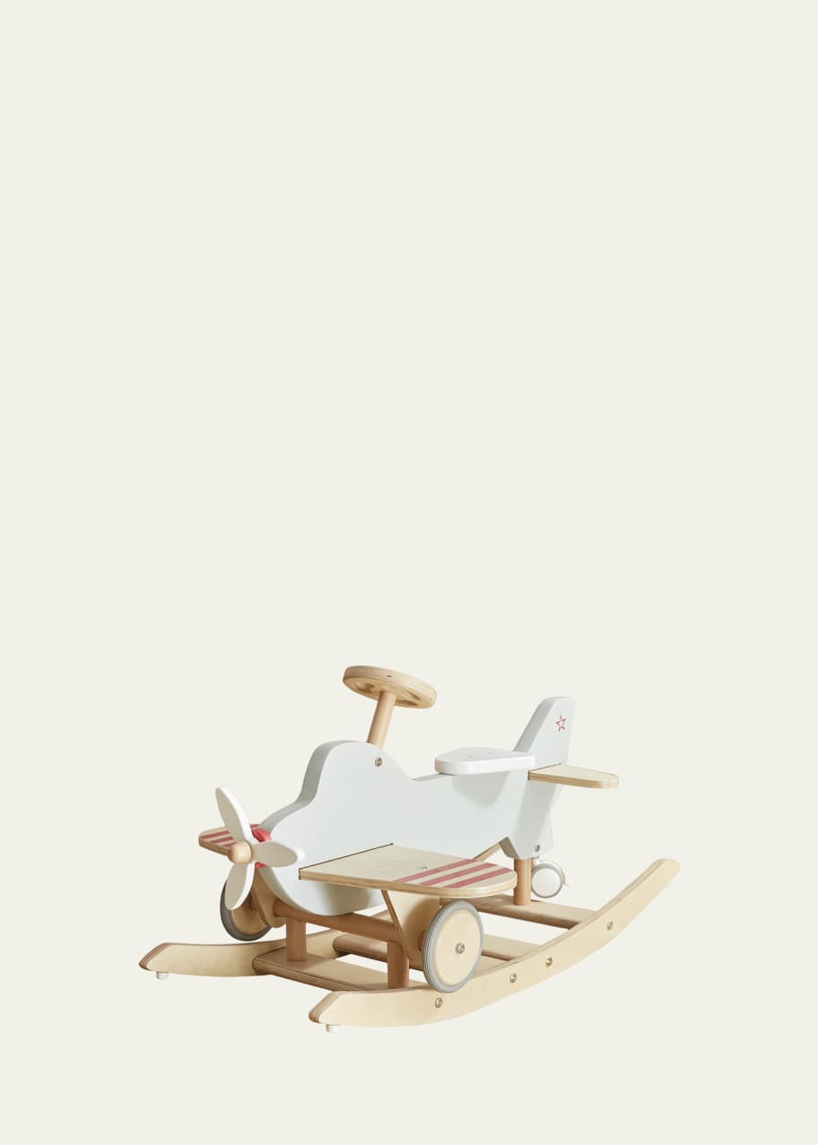 Wooden shop airplane rocker