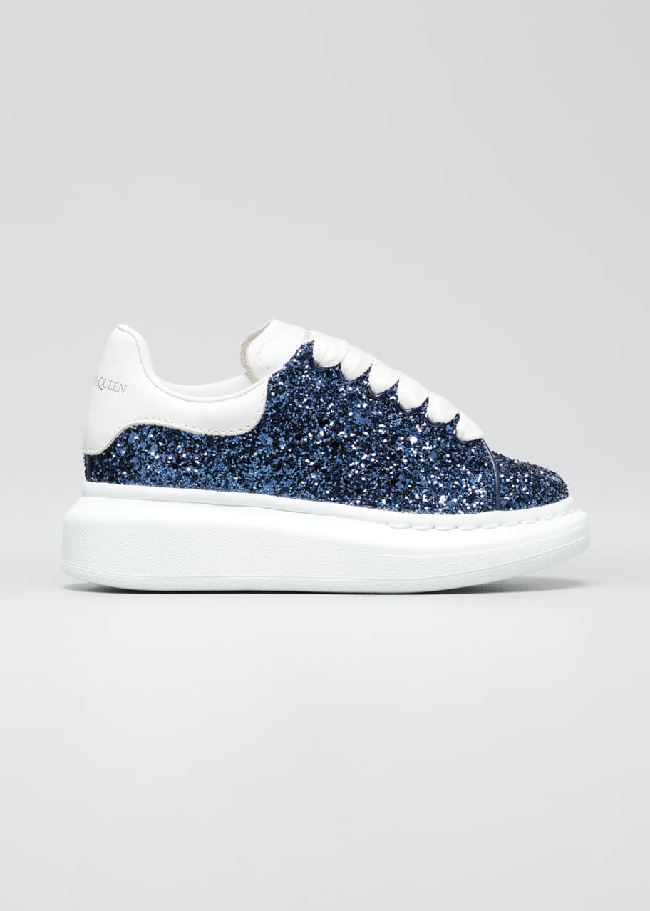 Alexander mcqueen glitter platform sneakers cheap