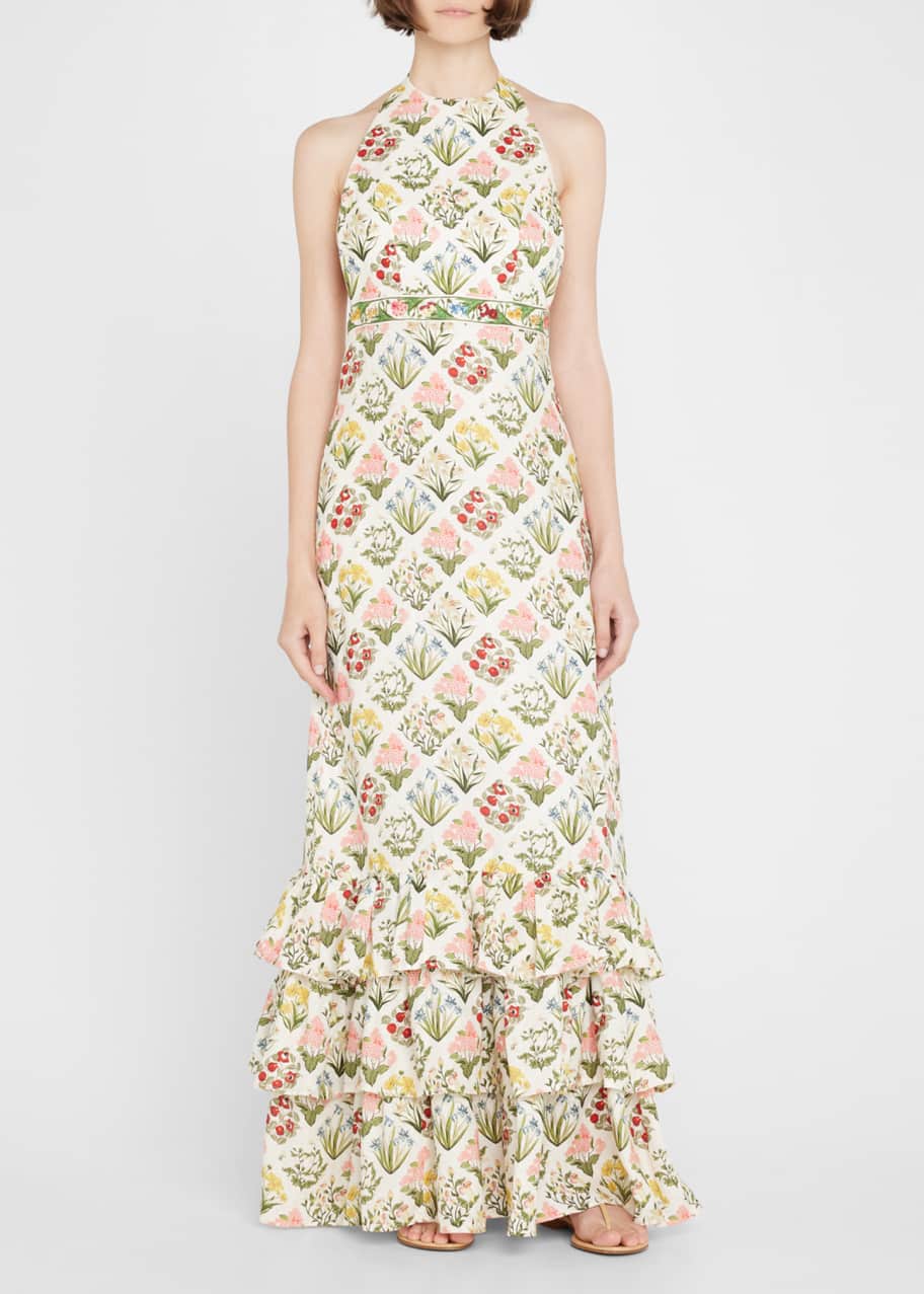 Agua by Agua Bendita Magnolia Halter Maxi Dress - Bergdorf Goodman